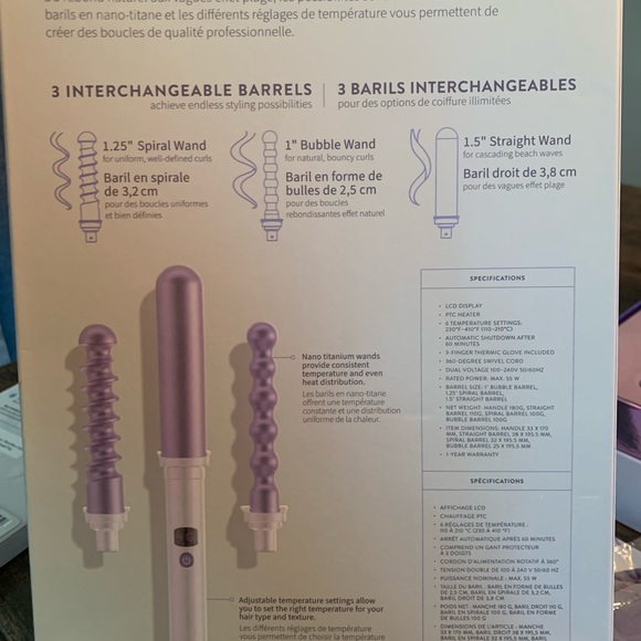 MONAT New in box - Endless Curls Iron Set - Picture 2 of 4